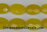 CCN2208 15.5 inches 13*18mm faceted oval candy jade beads