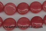 CCN2238 15.5 inches 14mm faceted coin candy jade beads wholesale