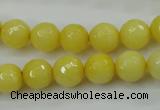 CCN2256 15.5 inches 10mm faceted round candy jade beads wholesale