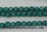 CCN2279 15.5 inches 6mm faceted round candy jade beads wholesale