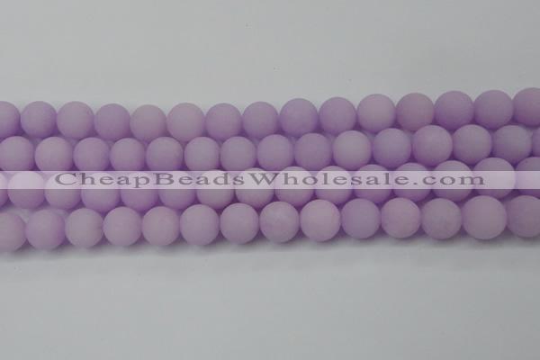CCN2481 15.5 inches 12mm round matte candy jade beads wholesale