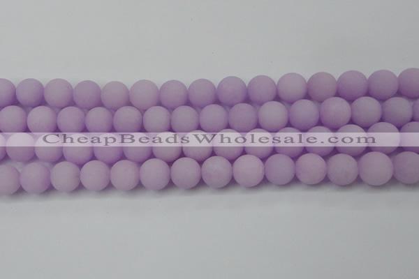 CCN2501 15.5 inches 14mm round matte candy jade beads wholesale