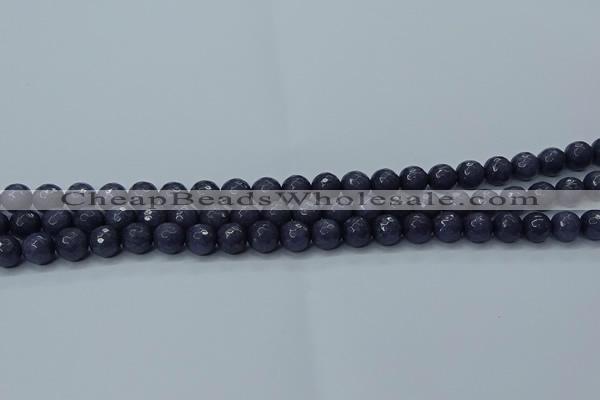 CCN2568 15 inches 10mm faceted round candy jade beads wholesale