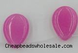 CCN2700 Top-drilled 18*25mm flat teardrop candy jade beads