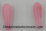 CCN2730 Top-drilled 10*30mm teardrop candy jade beads wholesale