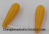 CCN2735 Top-drilled 10*30mm teardrop candy jade beads wholesale
