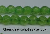 CCN2834 15.5 inches 5mm faceted round candy jade beads