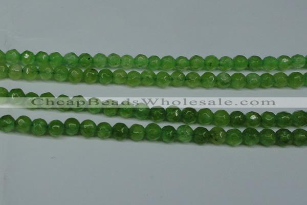 CCN2834 15.5 inches 5mm faceted round candy jade beads
