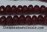 CCN2850 15.5 inches 2*4mm faceted rondelle candy jade beads
