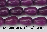 CCN3755 15.5 inches 8*12mm teardrop candy jade beads wholesale