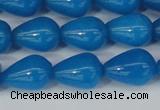 CCN3771 15.5 inches 10*14mm teardrop candy jade beads wholesale