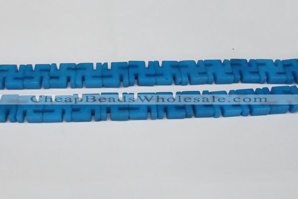 CCN3962 15.5 inches 20*20mm svastika candy jade beads wholesale