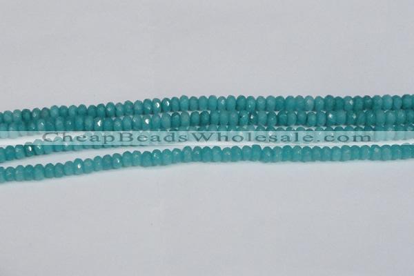 CCN4138 15.5 inches 4*6mm faceted rondelle candy jade beads