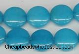 CCN490 15.5 inches 16mm flat round candy jade beads wholesale