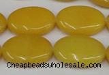CCN545 15.5 inches 18*25mm oval candy jade beads wholesale