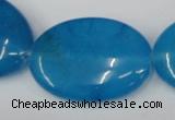 CCN559 15.5 inches 25*35mm oval candy jade beads wholesale