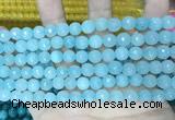 CCN5661 15 inches 8mm faceted round candy jade beads