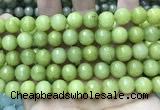 CCN5792 15 inches 10mm faceted round candy jade beads