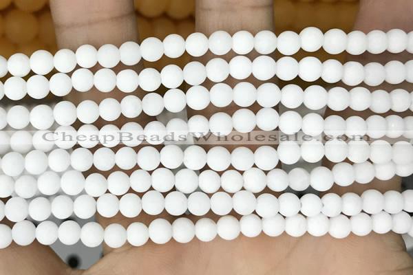 CCN6378 15.5 inches 6mm, 8mm, 10mm & 12mm round matte candy jade beads