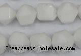 CCN660 15.5 inches 15*15mm faceted nuggets candy jade beads