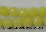 CCN827 15.5 inches 12mm faceted round candy jade beads wholesale