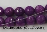 CCN881 15.5 inches 18mm faceted round candy jade beads