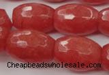 CCN960 15.5 inches 18*25mm faceted drum candy jade beads