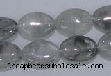 CCQ146 15.5 inches 13*18mm oval cloudy quartz beads wholesale