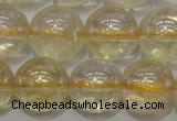 CCR303 15.5 inches 10mm round AB-color natural citrine beads