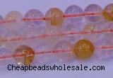 CCR361 15.5 inches 6mm round citrine beads wholesale