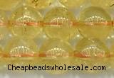 CCR382 15 inches 8mm round citrine beads wholesale