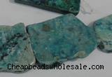 CCS185 15.5 inches 22*25mm – 35*40mm freeform dyed chrysocolla beads