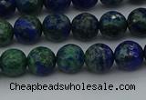 CCS532 15.5 inches 8mm faceted round dyed chrysocolla beads