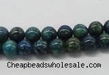 CCS70 15.5 inches 10mm round dyed chrysocolla gemstone beads
