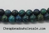 CCS72 15.5 inches 14mm round dyed chrysocolla gemstone beads