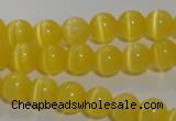 CCT1210 15 inches 4mm round cats eye beads wholesale