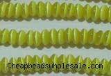 CCT213 15 inches 2*4mm rondelle cats eye beads wholesale