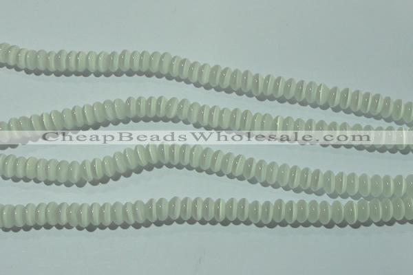 CCT230 15 inches 3*6mm rondelle cats eye beads wholesale