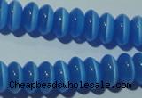 CCT240 15 inches 3*6mm rondelle cats eye beads wholesale