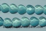 CCT963 15 inches 10*10mm faceted heart cats eye beads wholesale