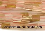 CCU1095 15 inches 2*4mm cuboid cherry quartz beads