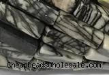 CCU1144 15 inches 4*13mm cuboid net jasper beads