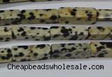 CCU739 15.5 inches 4*13mm cuboid dalmatian jasper beads wholesale
