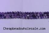 CDA351 15.5 inches 6mm round matte dogtooth amethyst beads