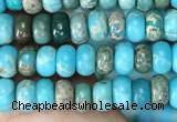 CDE1254 15.5 inches 2.5*4mm rondelle sea sediment jasper beads