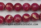CDE2035 15.5 inches 8mm round dyed sea sediment jasper beads