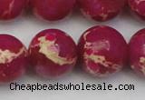 CDE2041 15.5 inches 20mm round dyed sea sediment jasper beads
