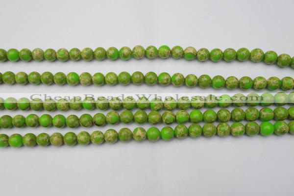 CDE2067 15.5 inches 6mm round dyed sea sediment jasper beads