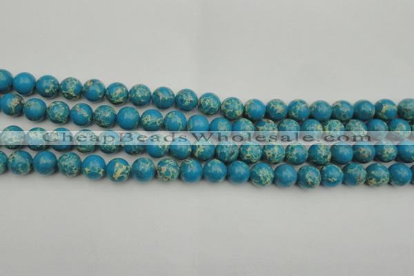 CDE2233 15.5 inches 8mm round dyed sea sediment jasper beads