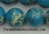 CDE2241 15.5 inches 24mm round dyed sea sediment jasper beads